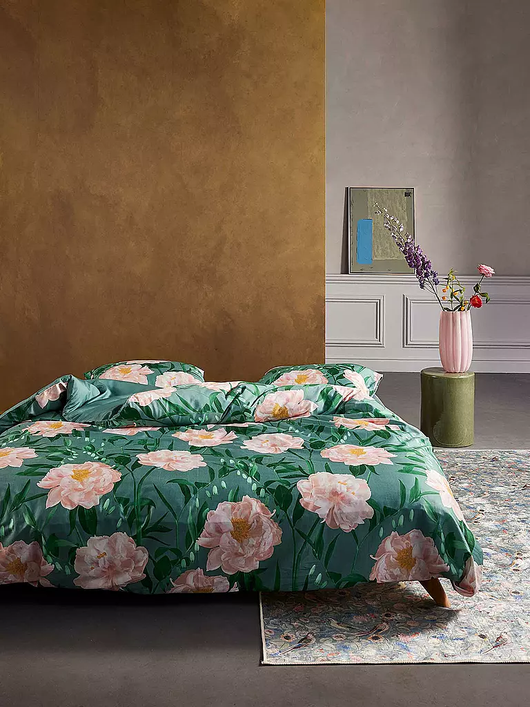 ESSENZA | Ropa de cama de satén DOROTHEA 70x90cm/140x200cm Soft Teal | mint