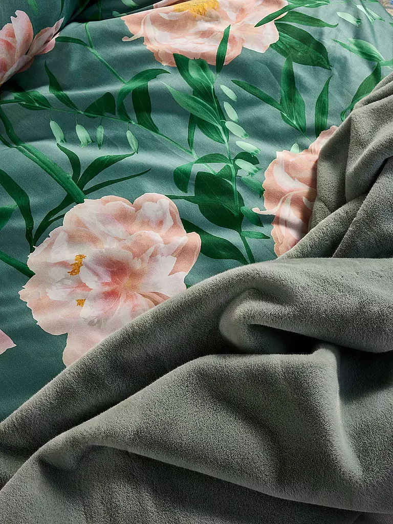 ESSENZA | Ropa de cama de satén DOROTHEA 70x90cm/140x200cm Soft Teal | 