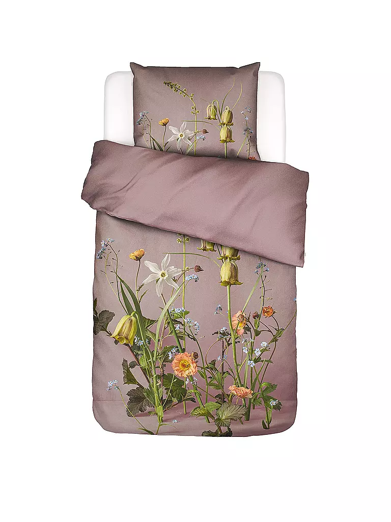 ESSENZA | Ropa de cama de satén FABRICE 70x90cm/140x200cm Woodrose | Rosa