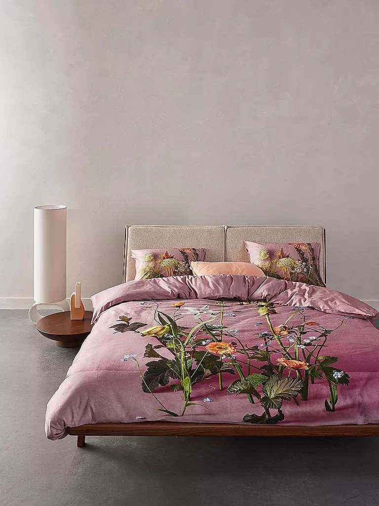 ESSENZA | Ropa de cama de satén FABRICE 70x90cm/140x200cm Woodrose | Rosa