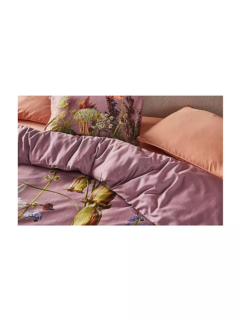 ESSENZA | Ropa de cama de satén FABRICE 70x90cm/140x200cm Woodrose | 