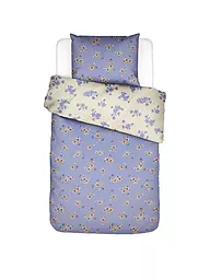 ESSENZA | Ropa de cama de satén FIORA 70x90cm/140x200cm Azul Lavanda | Lila