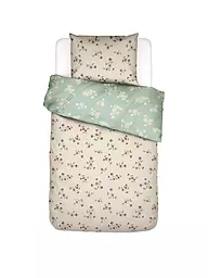 ESSENZA | Ropa de cama de satén FIORA 70x90cm/140x200cm Azul Lavanda | Beige