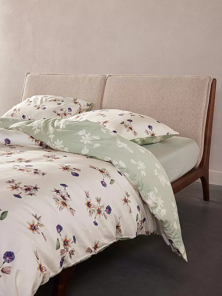ESSENZA | Ropa de cama de satén FIORA 70x90cm/140x200cm Vainilla | 