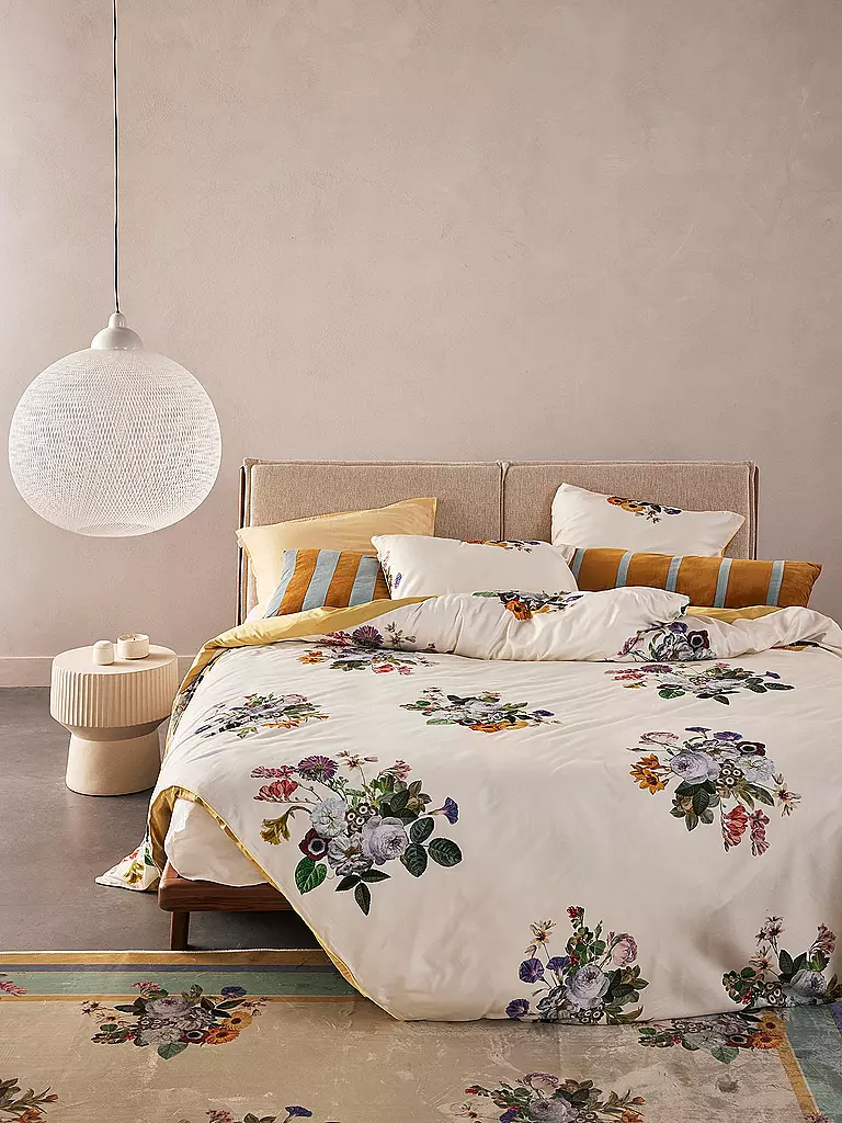 ESSENZA | Ropa de cama de satén LAURINE 70x90cm/140x200cm Vainilla | Beige