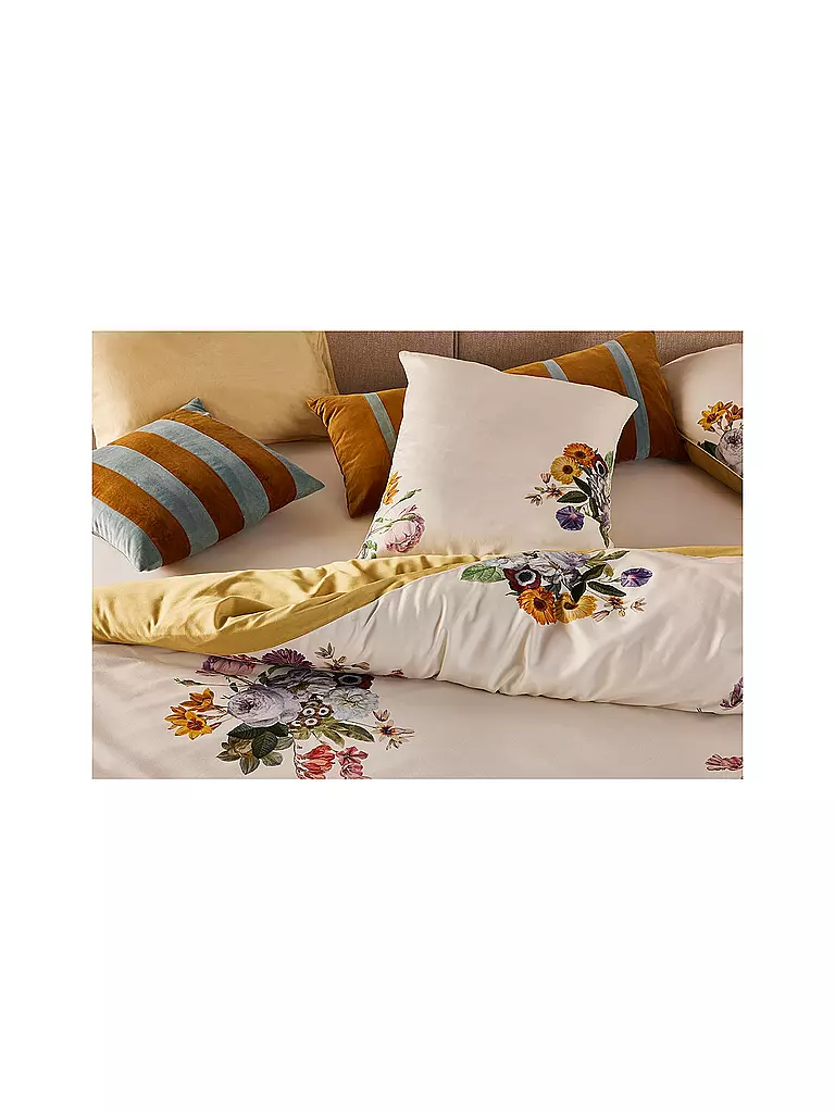 ESSENZA | Ropa de cama de satén LAURINE 70x90cm/140x200cm Vainilla | Beige