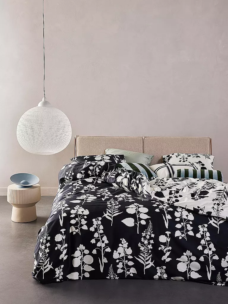 ESSENZA | Ropa de cama de satén LIVA 70x90cm/140x200cm Antracita | Gris