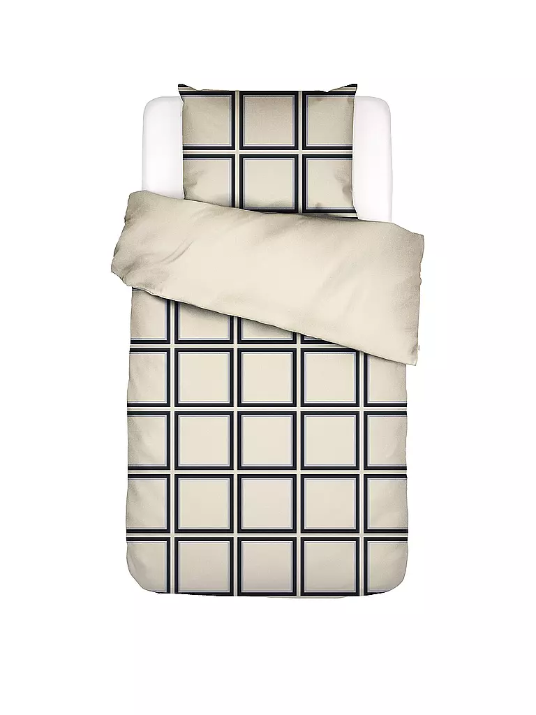 ESSENZA | Ropa de cama de satén LUCA 70x90cm/140x200cm Vainilla | Beige