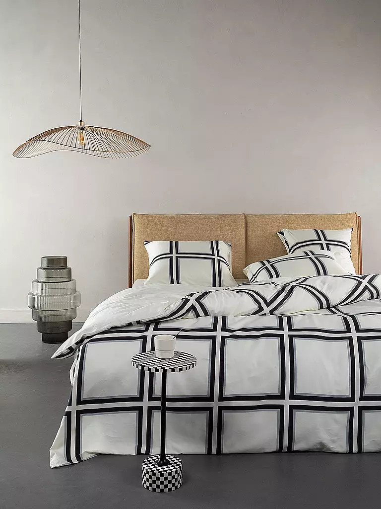 ESSENZA | Ropa de cama de satén LUCA 70x90cm/140x200cm Vainilla | Beige