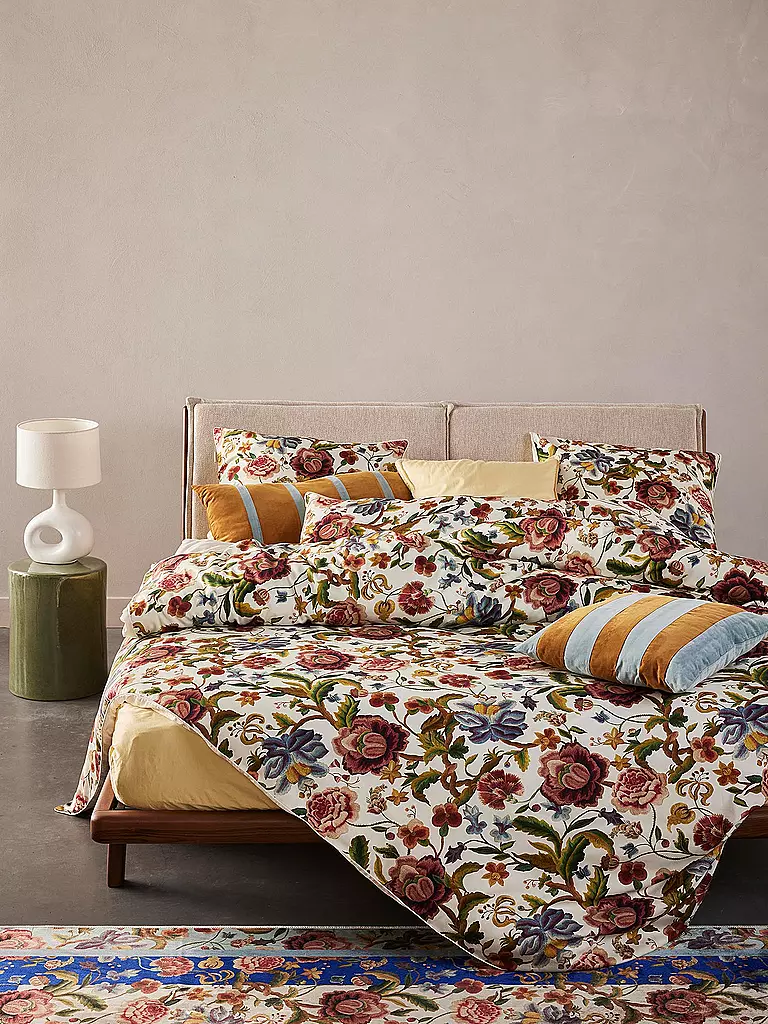 ESSENZA | Ropa de cama de satén ROSELINA 70x90cm/140x200cm Vainilla | Beige
