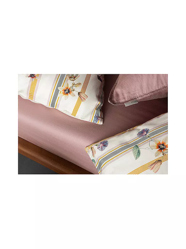 ESSENZA | Ropa de cama de satén ROSELINA 70x90cm/140x200cm Vainilla | 