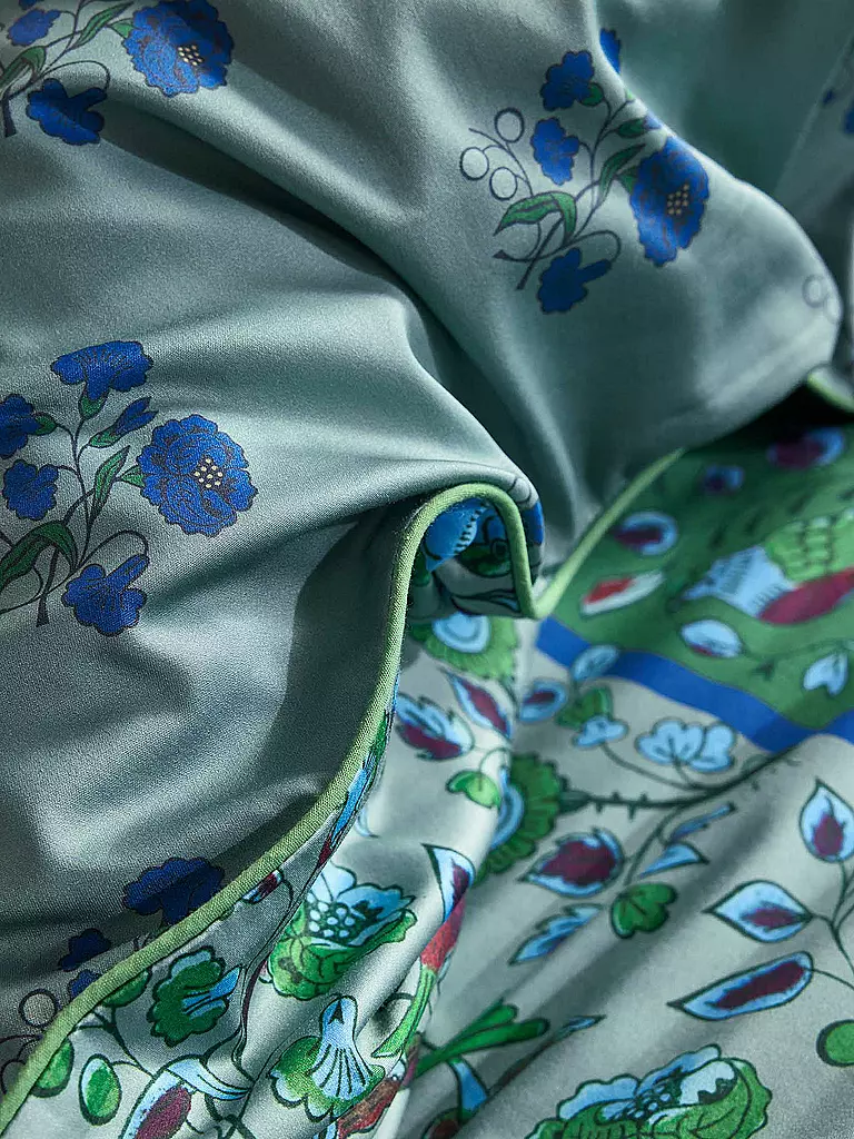 ESSENZA | Ropa de cama de satén VALERIA 70x90cm/140x200cm Subtle Green |