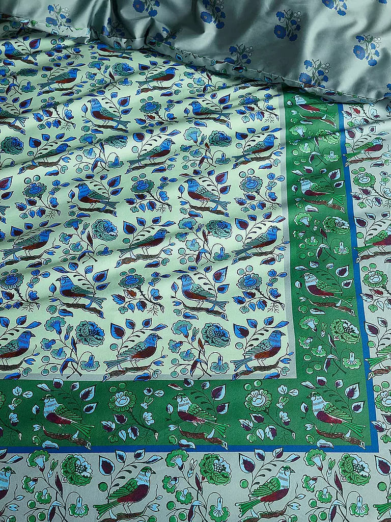 ESSENZA | Ropa de cama de satén VALERIA 70x90cm/140x200cm Subtle Green |