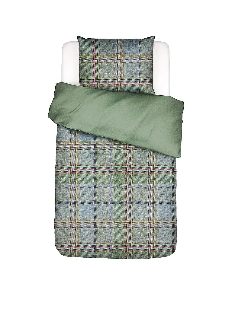 ESSENZA | Ropa de cama de twill 70x90cm / 140x200cm MEAU Basil Green | Verde claro