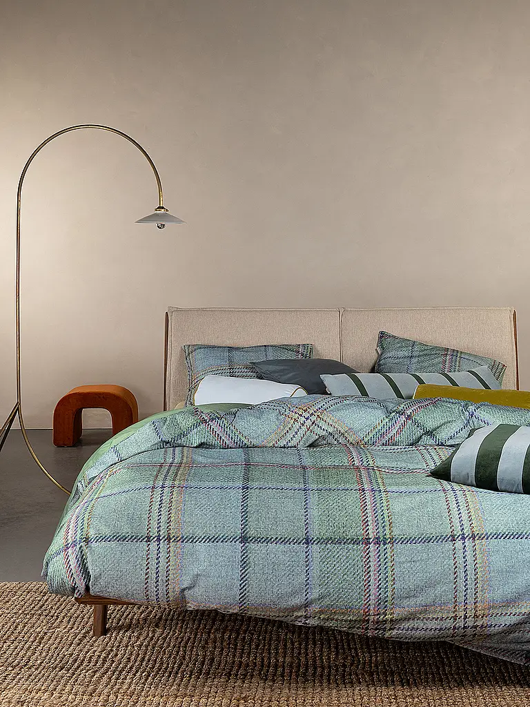 ESSENZA | Ropa de cama de twill 70x90cm / 140x200cm MEAU Basil Green | Verde claro