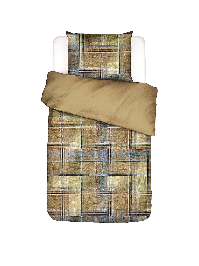 ESSENZA | Ropa de cama de twill 70x90cm / 140x200cm MEAU Camel | Mostaza