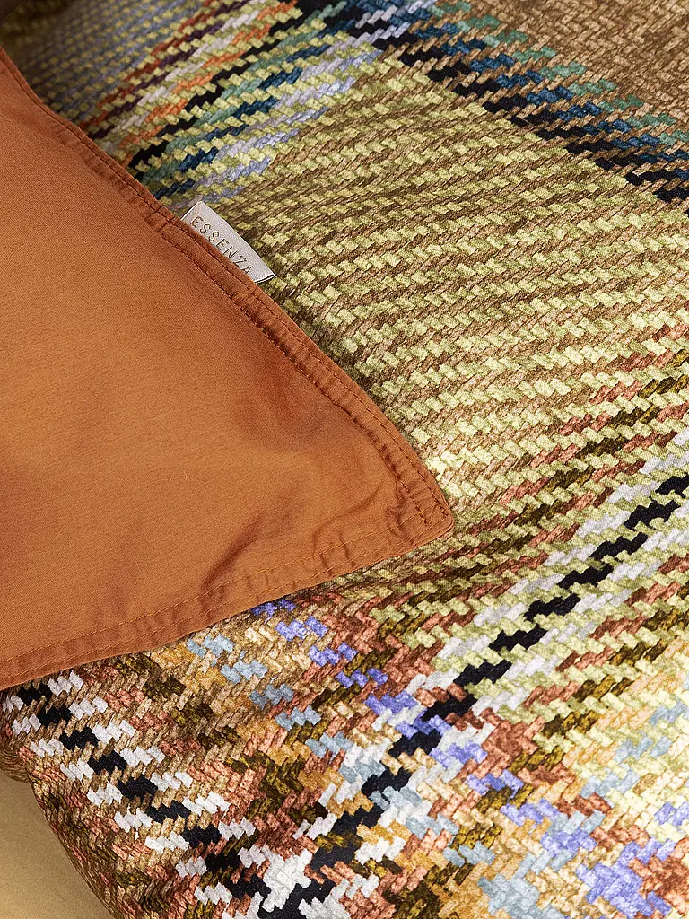 ESSENZA | Ropa de cama de twill 70x90cm / 140x200cm MEAU Camel | Mostaza