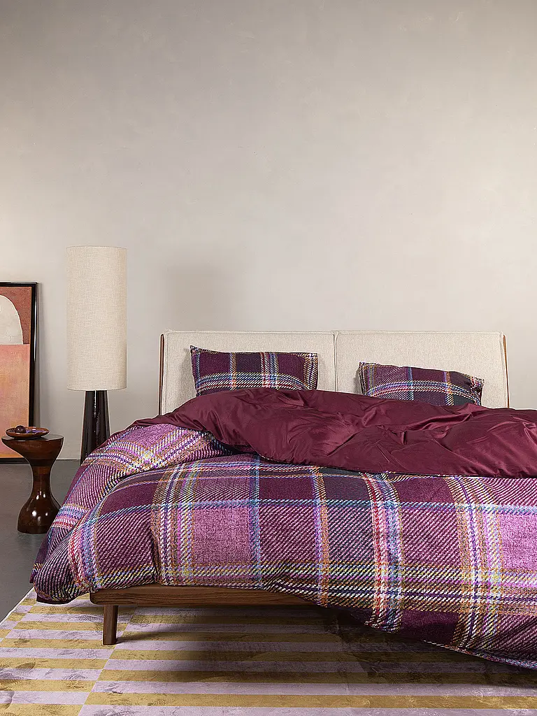 ESSENZA | Ropa de cama de twill 70x90cm / 140x200cm MEAU Mauve Wine | Baya