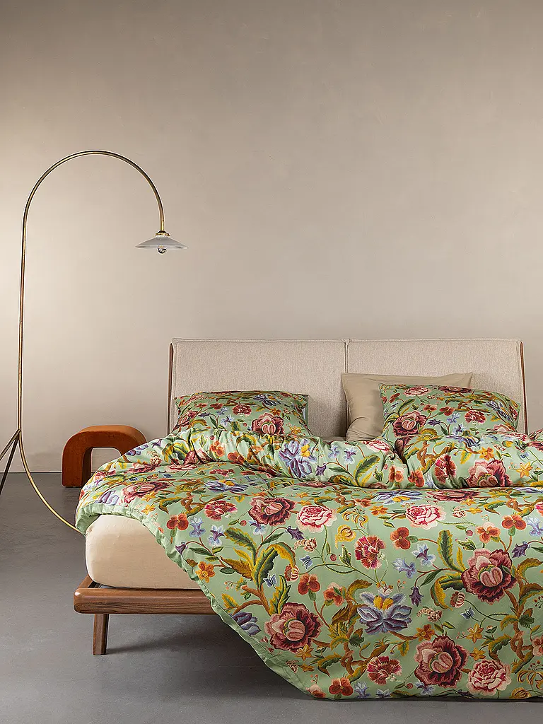 ESSENZA | Ropa de cama de twill 70x90cm / 140x200cm ROSANELLA Basil Green | Verde claro