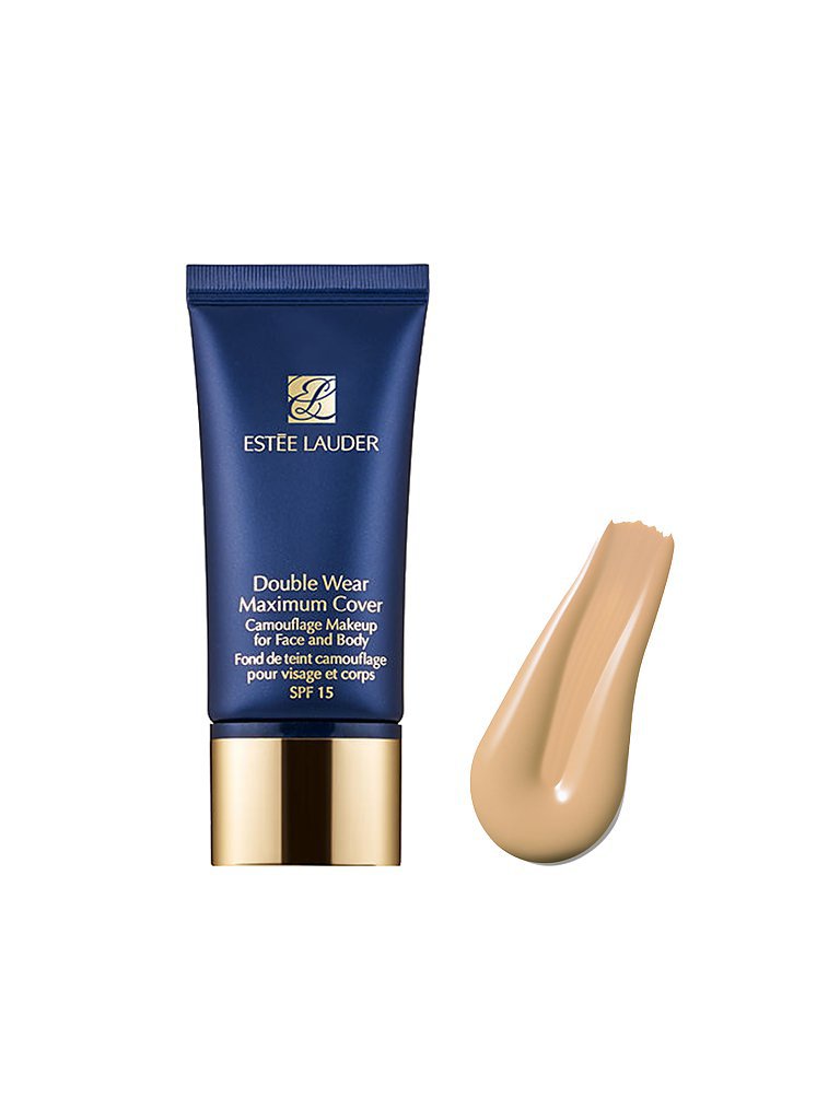 Double Wear Maximum Cover - Maquillaje de camuflaje para rostro y cuerpo SPF15 (03 Creamy Vanilla)