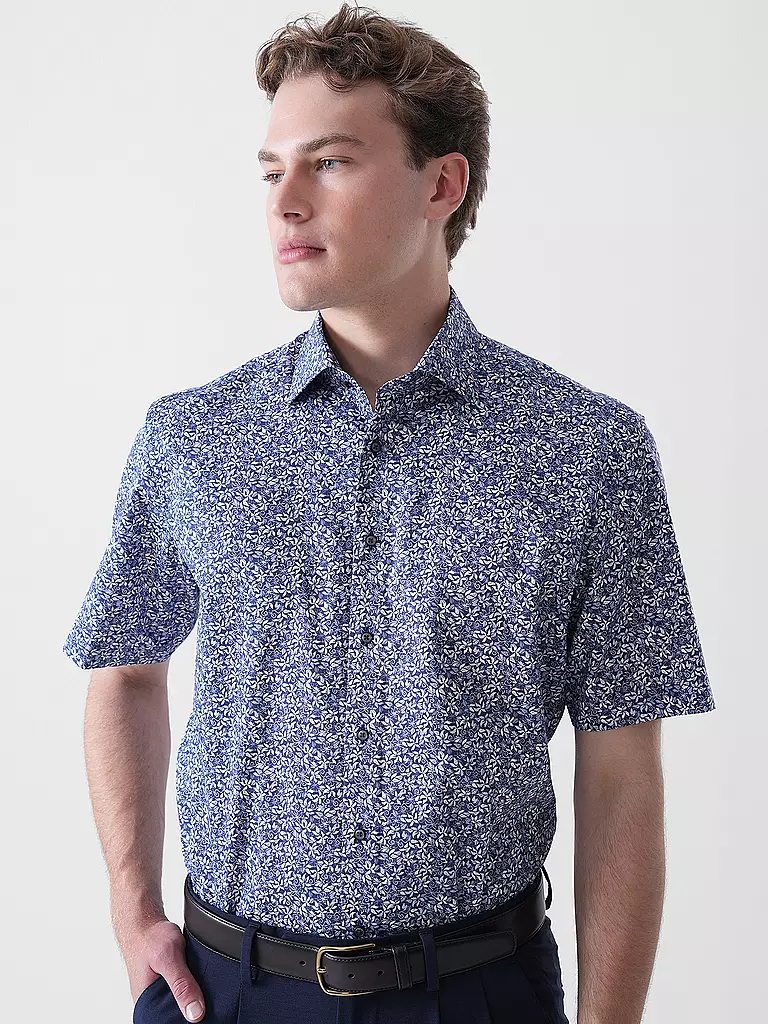 ETERNA | Camisa Modern Fit | Azul oscuro