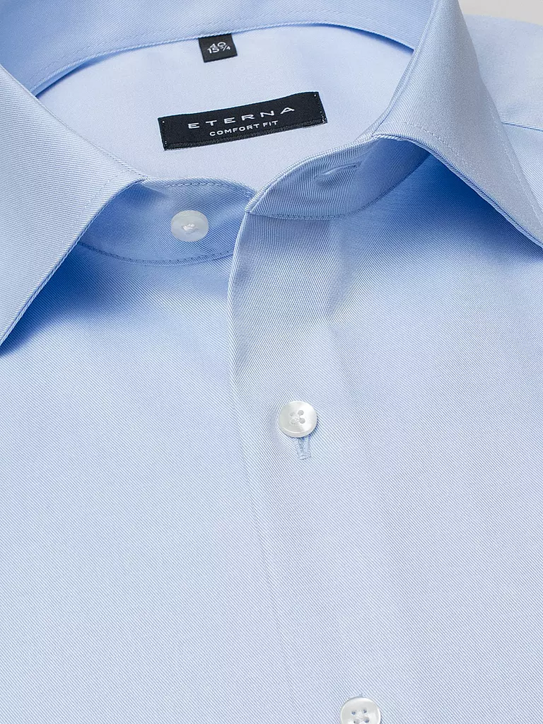 ETERNA | Hemd Comfort Fit  | Azul