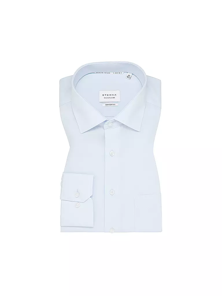 ETERNA | Hemd Comfort Fit | Azul claro