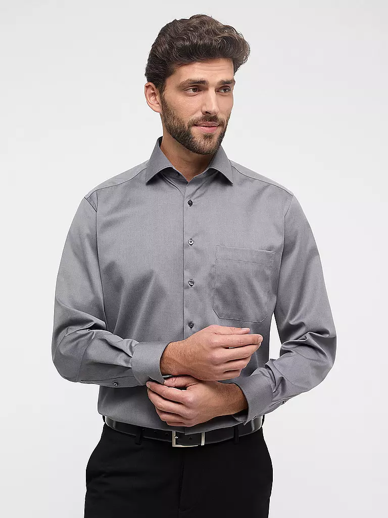 ETERNA | Hemd Comfort Fit | Gris