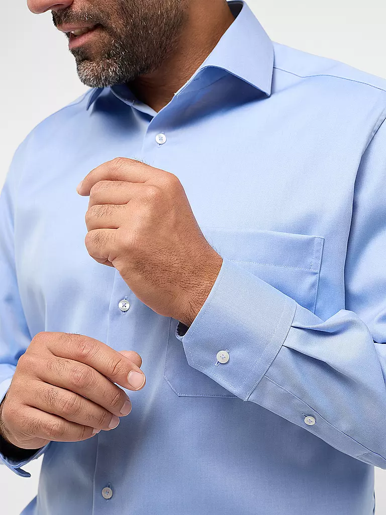ETERNA | Hemd Comfort Fit | Azul