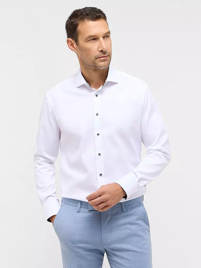 ETERNA | Hemd Modern Fit  | Blanco