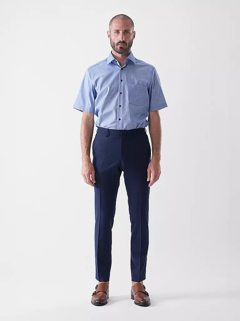 ETERNA | Hemd Modern Fit  | Azul