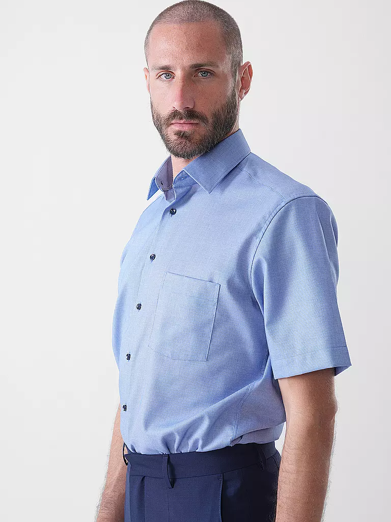 ETERNA | Hemd Modern Fit  | Azul