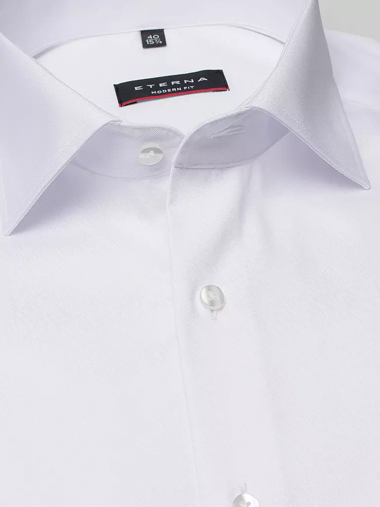 ETERNA | Hemd Modern Fit  | Blanco