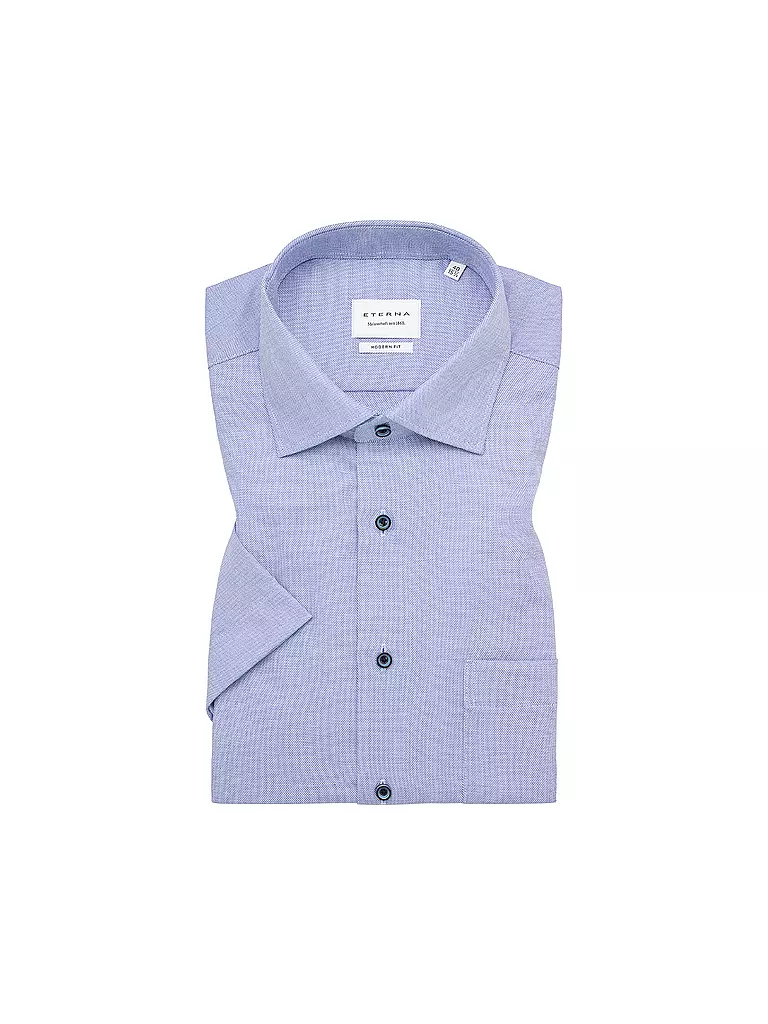 ETERNA | Hemd Modern Fit  | Azul