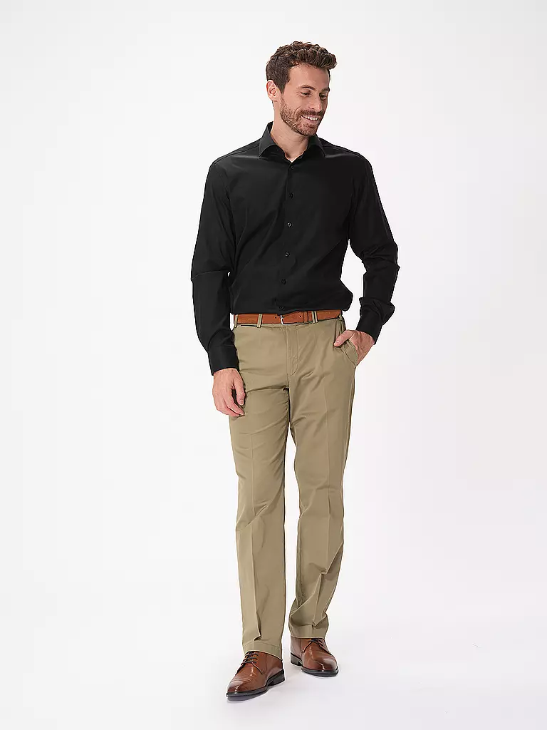 ETERNA | Hemd Modern Fit | Negro