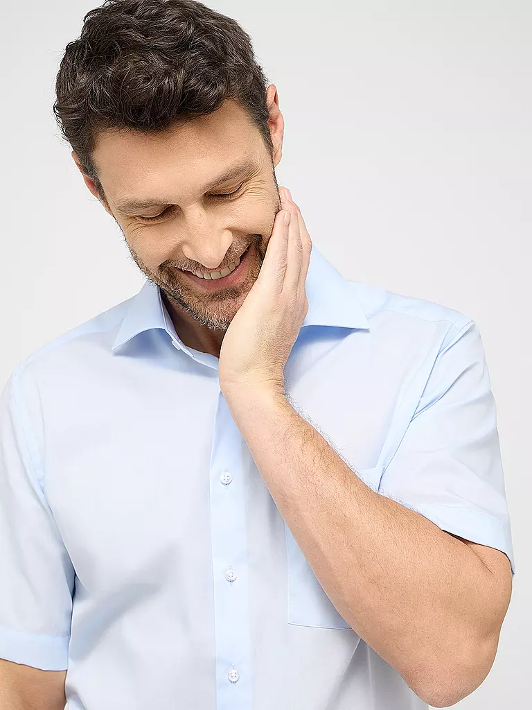 ETERNA | Hemd Modern Fit | Azul claro