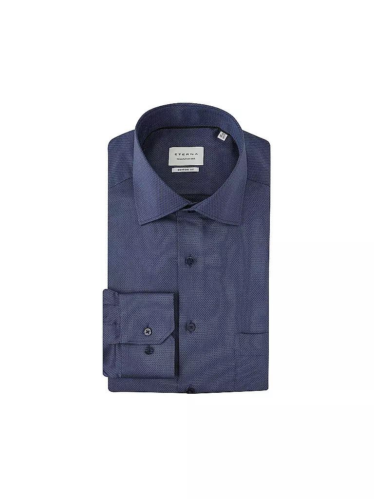 ETERNA | Hemd Regular Fit | Azul oscuro
