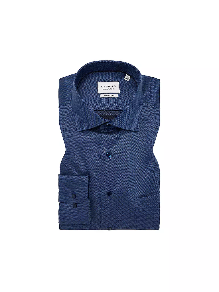 ETERNA | Hemd Regular Fit | Azul oscuro