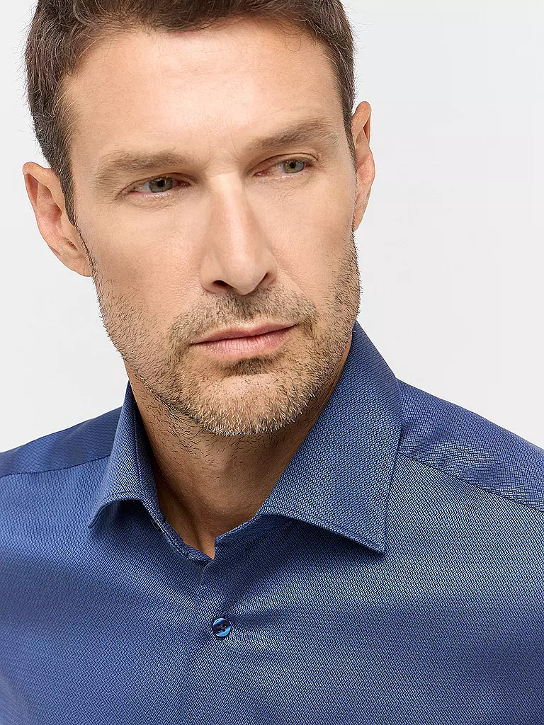 ETERNA | Hemd Regular Fit | Azul oscuro