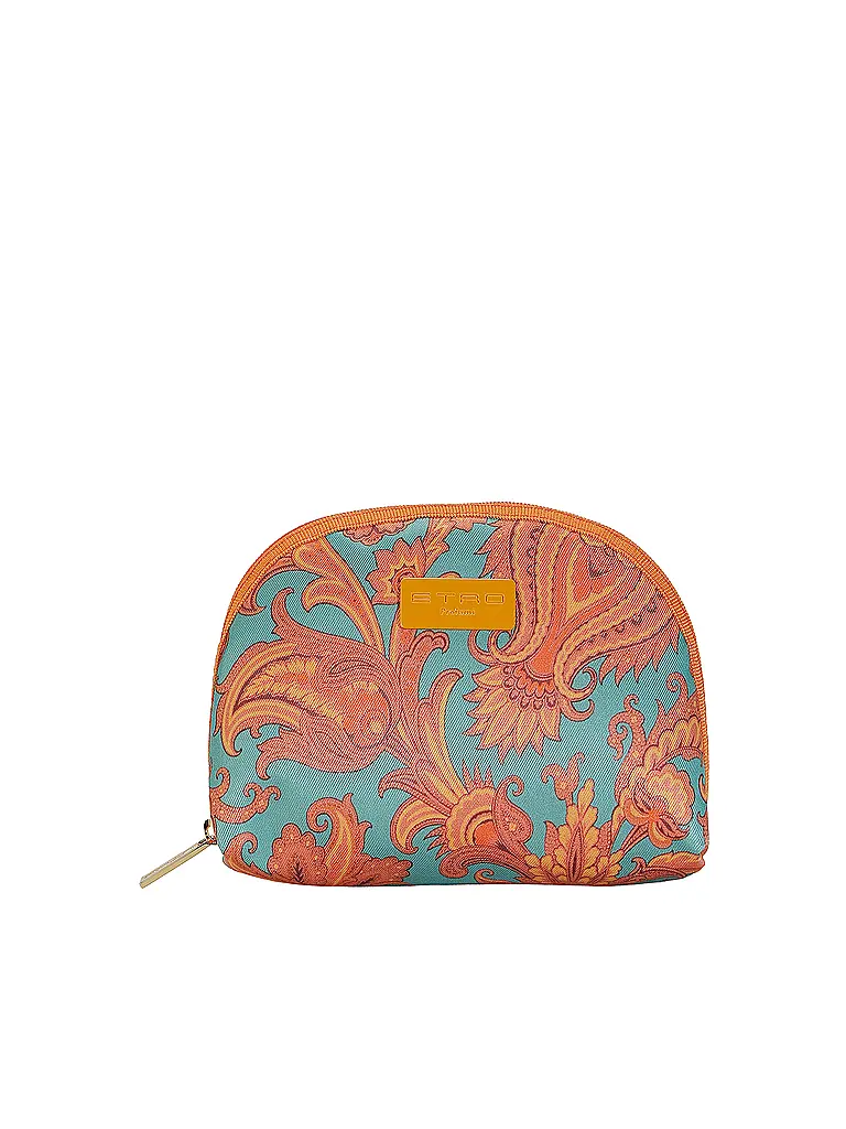 ETRO | Neceser - Estuche de belleza (53 Turquesa / Camel) | Turquesa