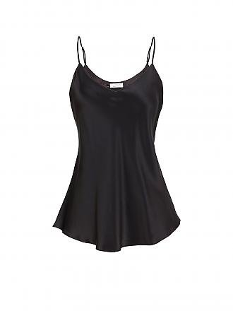 EVA BITZER | Top de seda negro