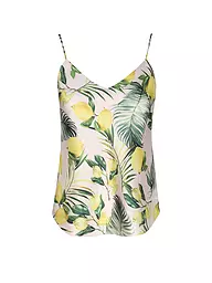 EVA BITZER | Top de seda champán | Amarillo