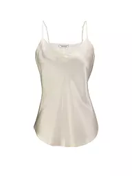 EVA BITZER | Top de seda champán | Crema