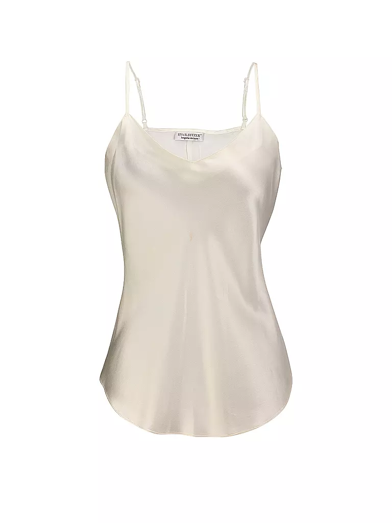 EVA BITZER | Top de seda champán | Crema