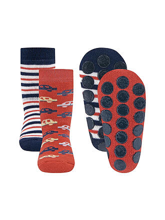 EWERS | Calcetines de bebé, paquete de 2, rojo