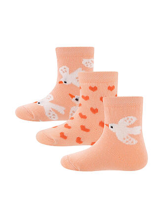 EWERS | Calcetines para niños, paquete de 3, coral