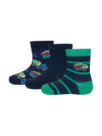 EWERS | Calcetines ABS para niños, paquete de 3, azul marino