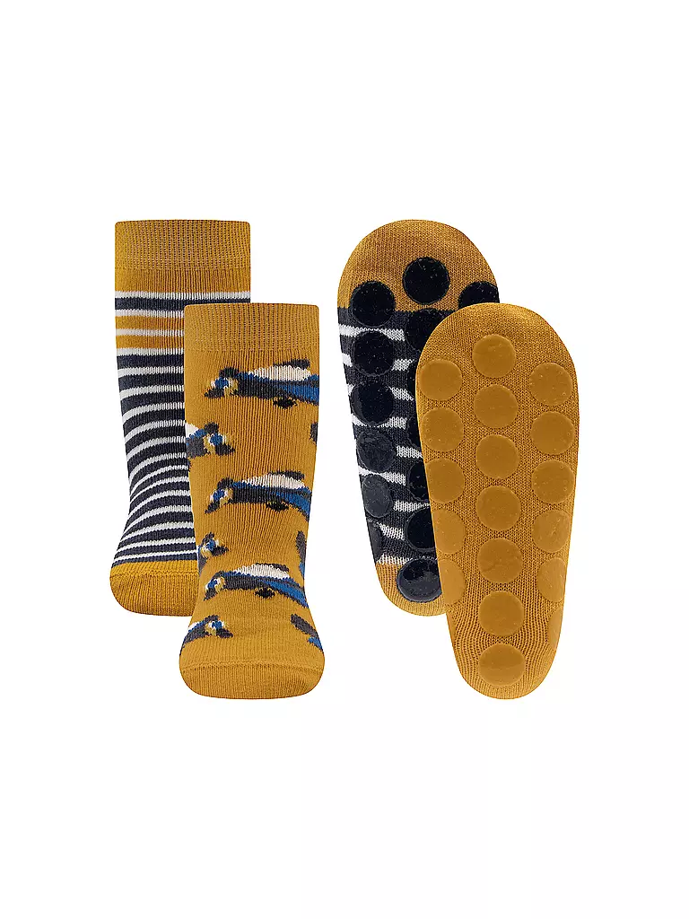 EWERS | Calcetines ABS para niño, paquete de 2 | Amarillo