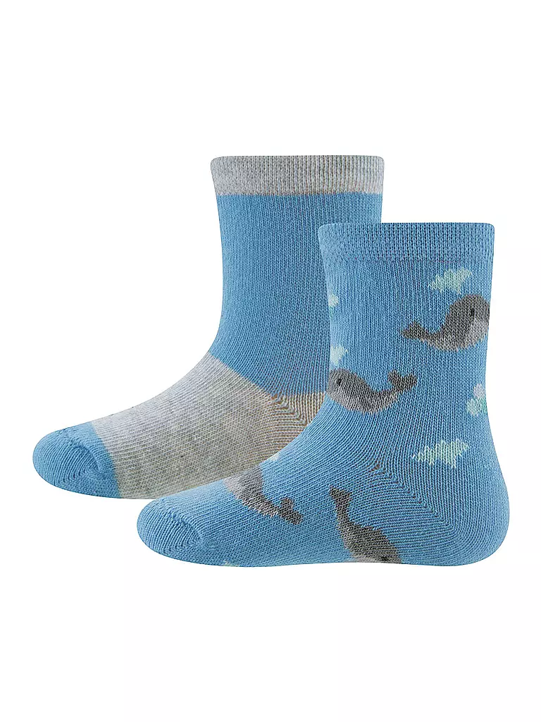 EWERS | Calcetines de bebé, paquete de 2, azul claro | Azul claro