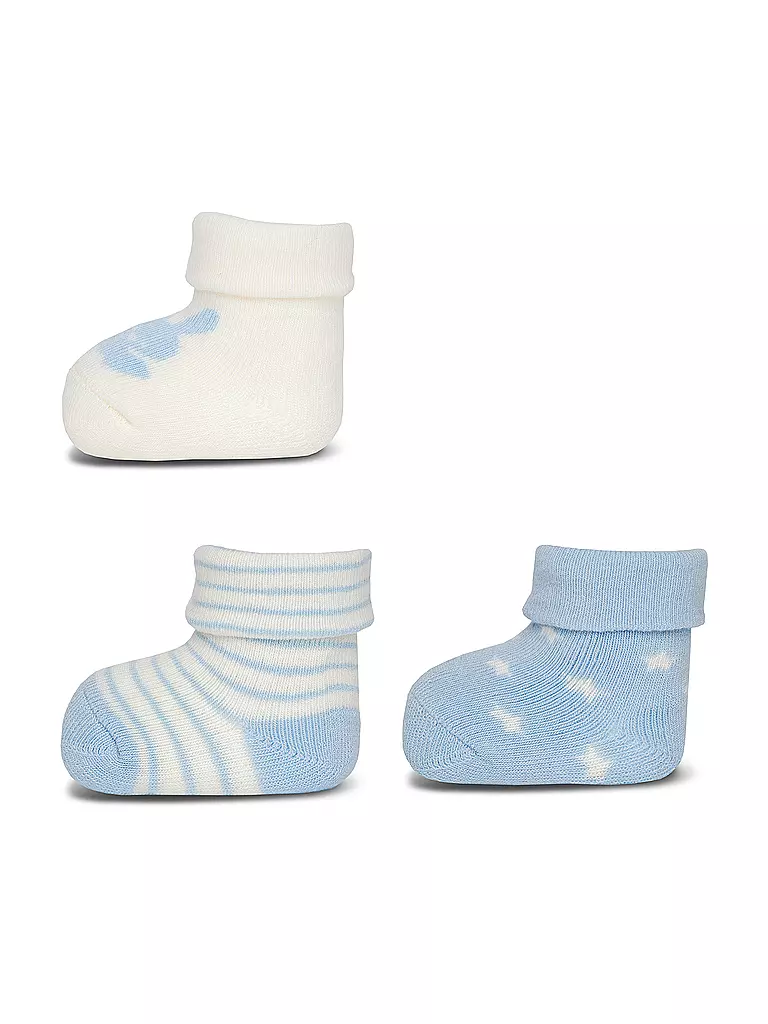 EWERS | Calcetines de bebé, paquete de 3, azul claro | Azul